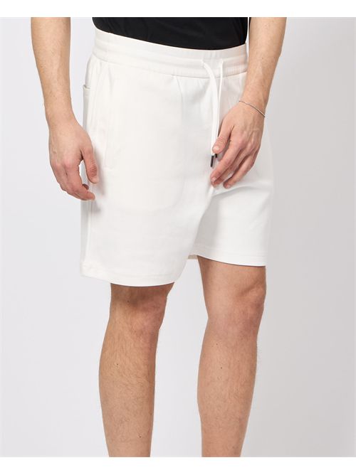 Armani Exchange fleece Bermuda shorts with drawstring waist ARMANI EXCHANGE | XM000534-AF10365U0009